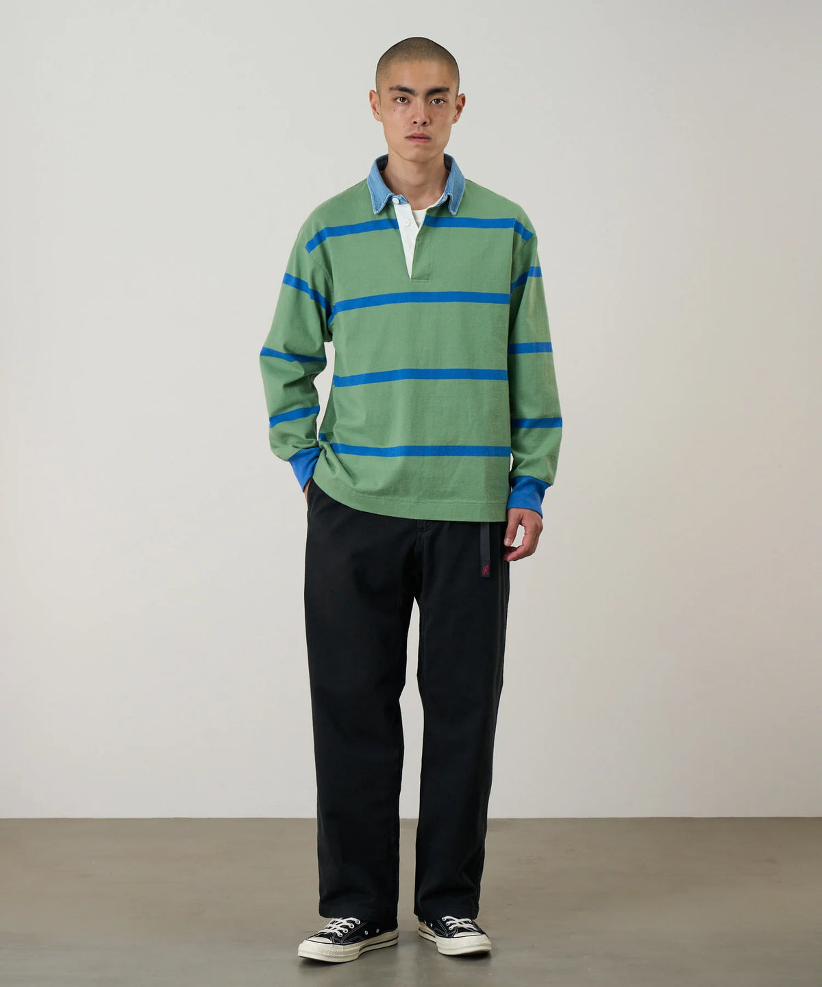 GRAMICCI Straight Fit Trousers in BLACK