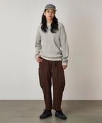 GRAMICCI Waffle Crew Sweatshirt in PEWTER
