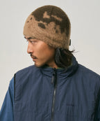 GRAMICCI Mohair Splatter Beanie in Taupe