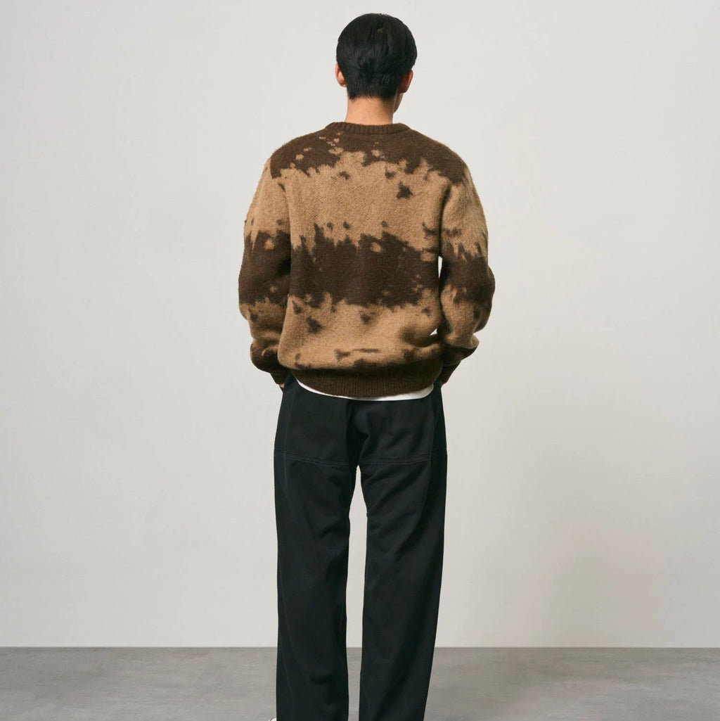GRAMICCI Mohair Splatter Sweater in Taupe