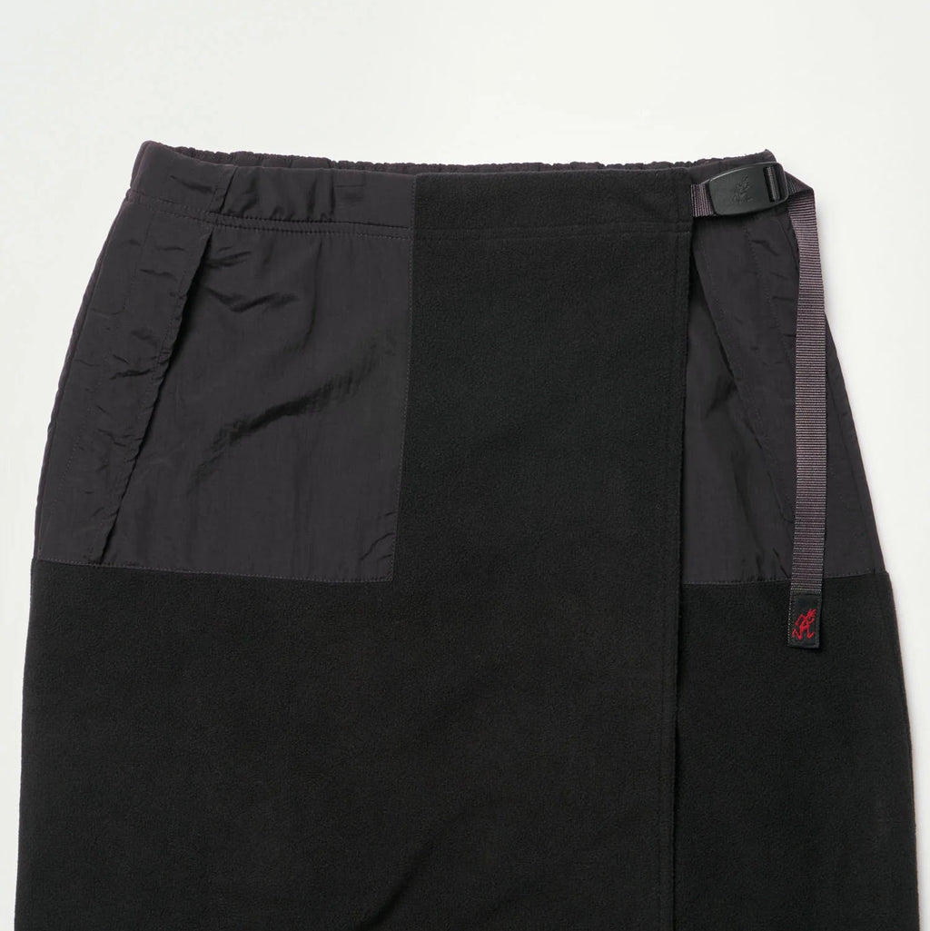 Womens GRAMICCI Thermal Fleece Skirt in Black