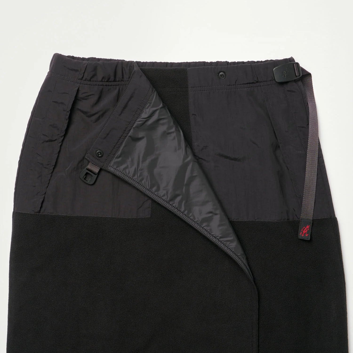 Womens GRAMICCI Thermal Fleece Skirt in Black