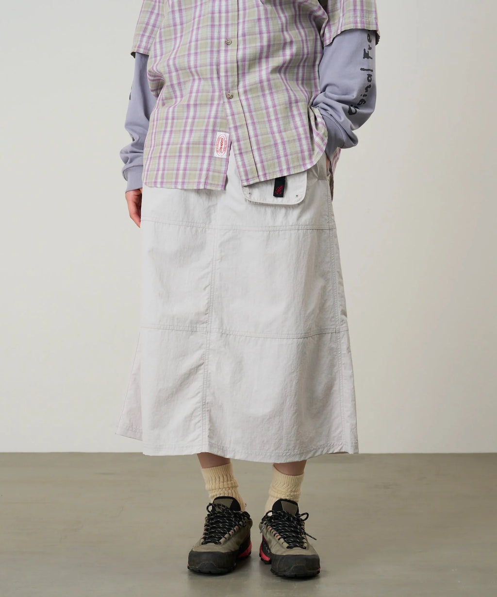 Womens GRAMICCI Nylon Utility Skirt in ECRU