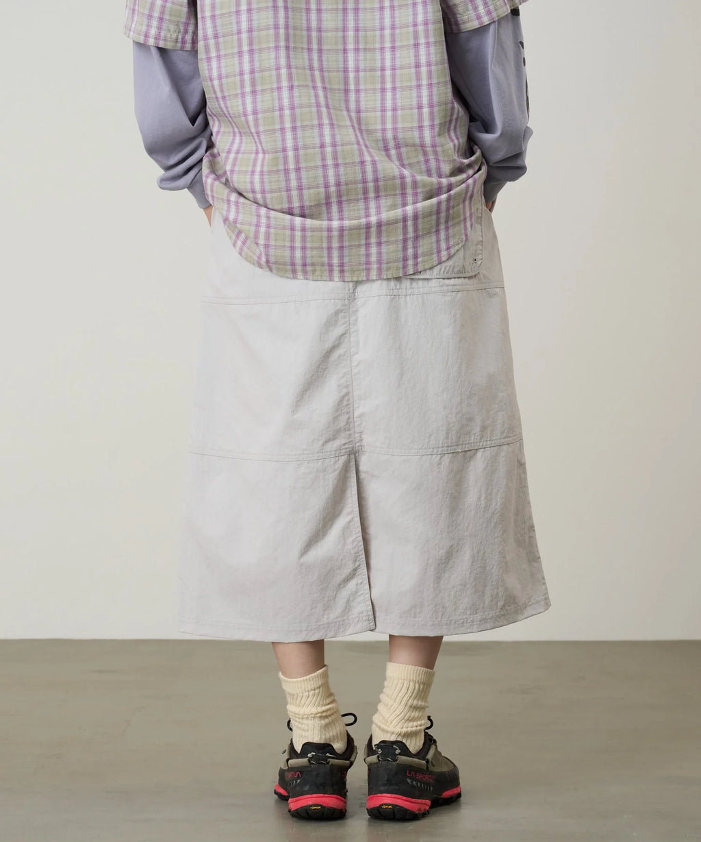 Womens GRAMICCI Nylon Utility Skirt in ECRU