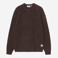 CARHARTT WIP Anglistic Sweater in Speckled Brown
