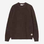 CARHARTT WIP Anglistic Sweater in Speckled Brown