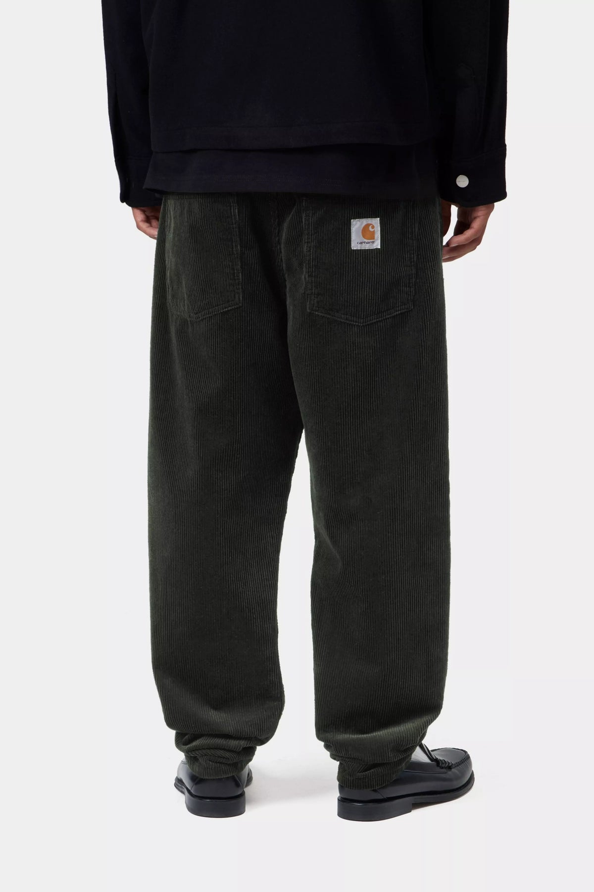 CARHARTT WIP Newel Corduroy Trousers in Raven