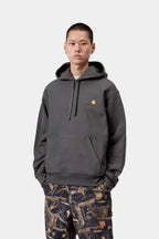 CARHARTT WIP American Script Hoodie in Graphite