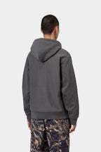 CARHARTT WIP American Script Hoodie in Graphite