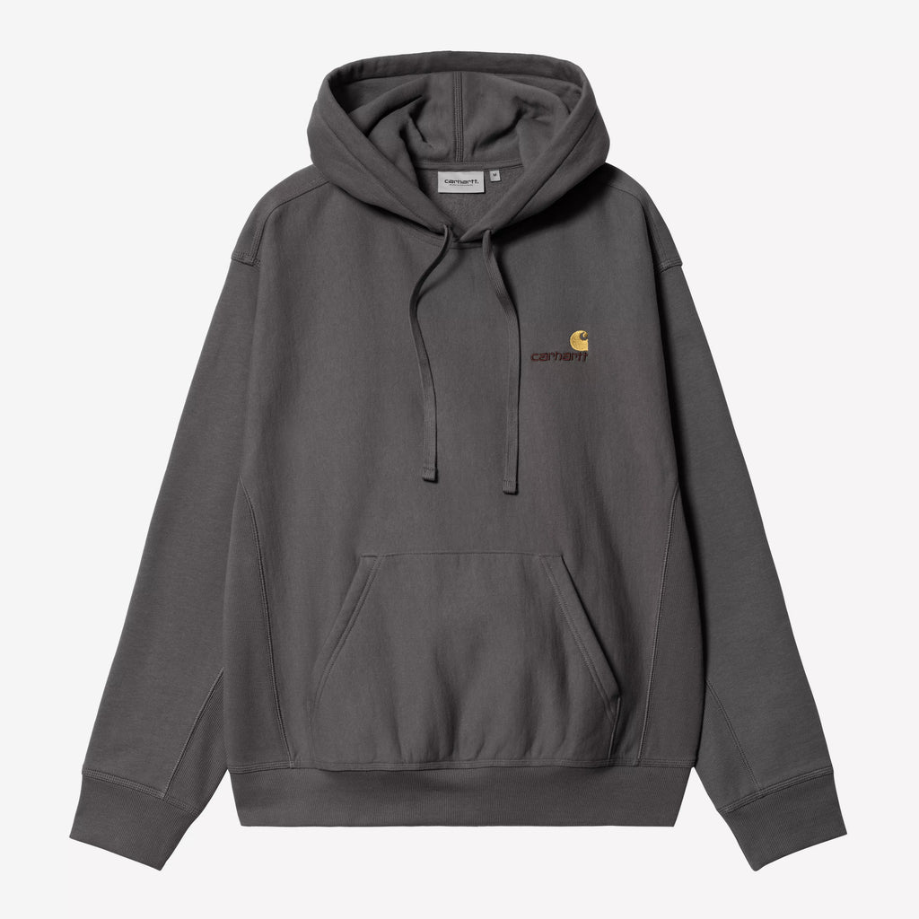CARHARTT WIP American Script Hoodie in Graphite