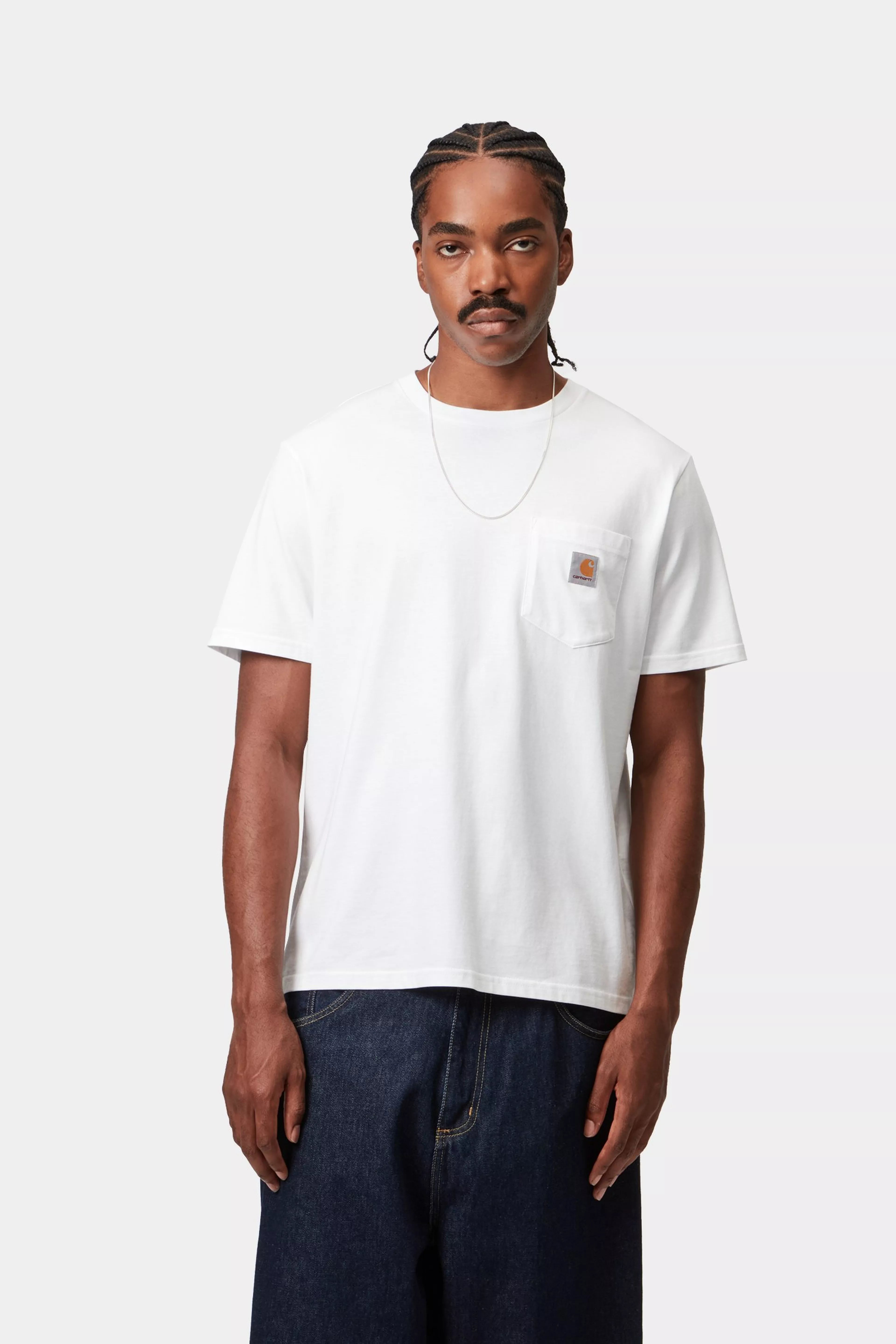 CARHARTT WIP Pocket T-Shirt in WHITE