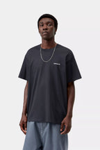 CARHARTT WIP Script T-Shirt in Dark Navy