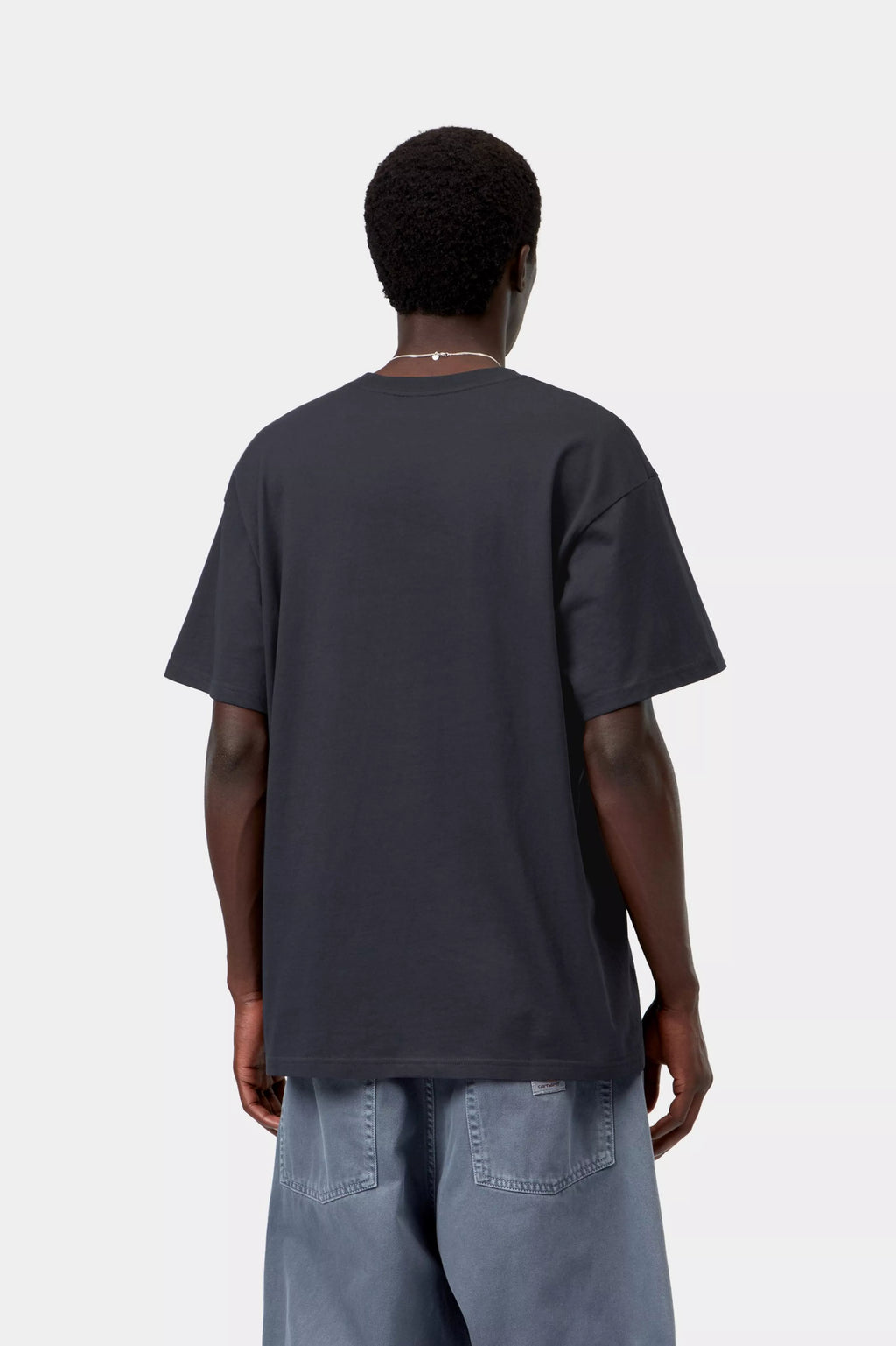 CARHARTT WIP Script T-Shirt in Dark Navy