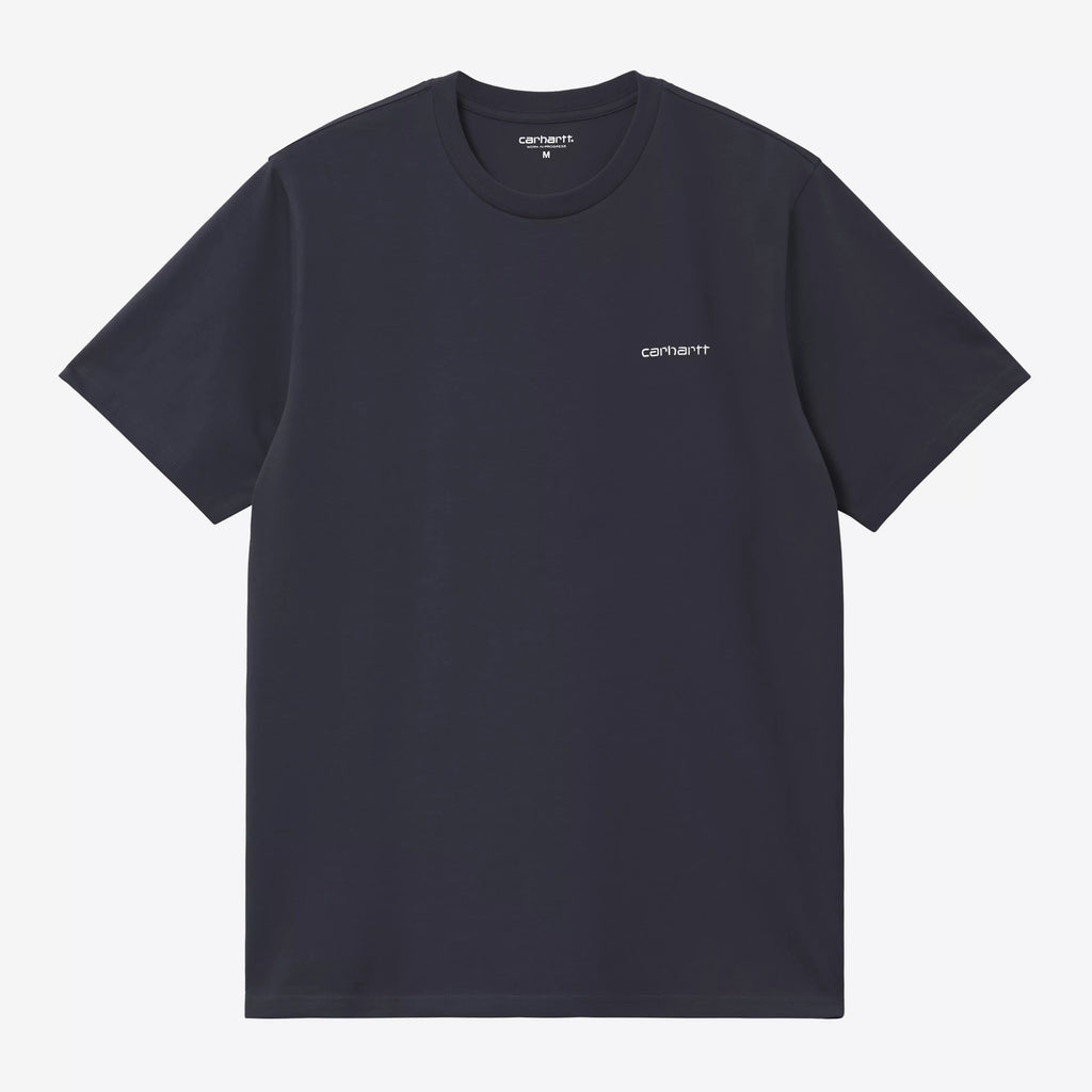 CARHARTT WIP Script T-Shirt in Dark Navy