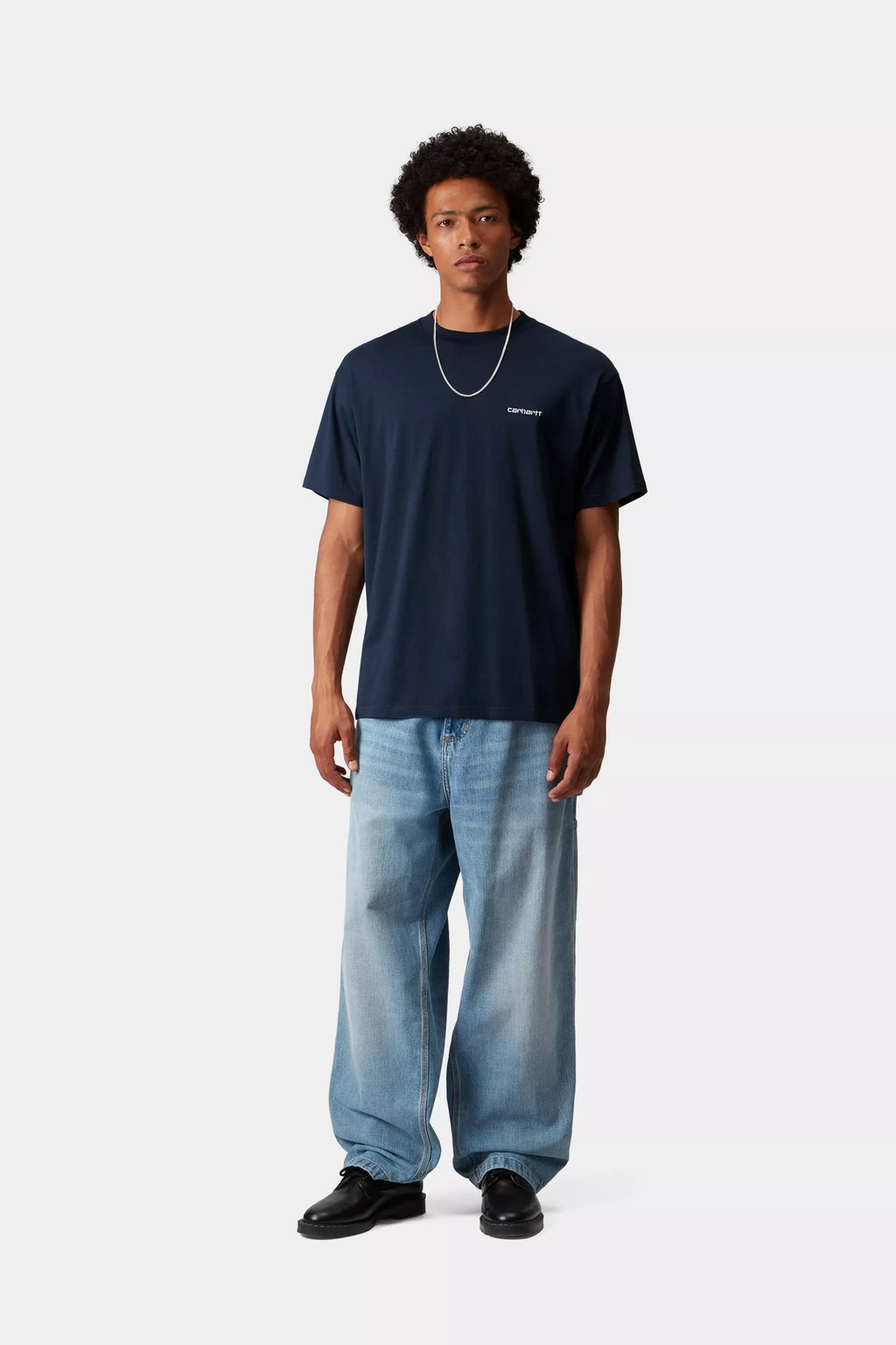 CARHARTT WIP Script T-Shirt in NAVY