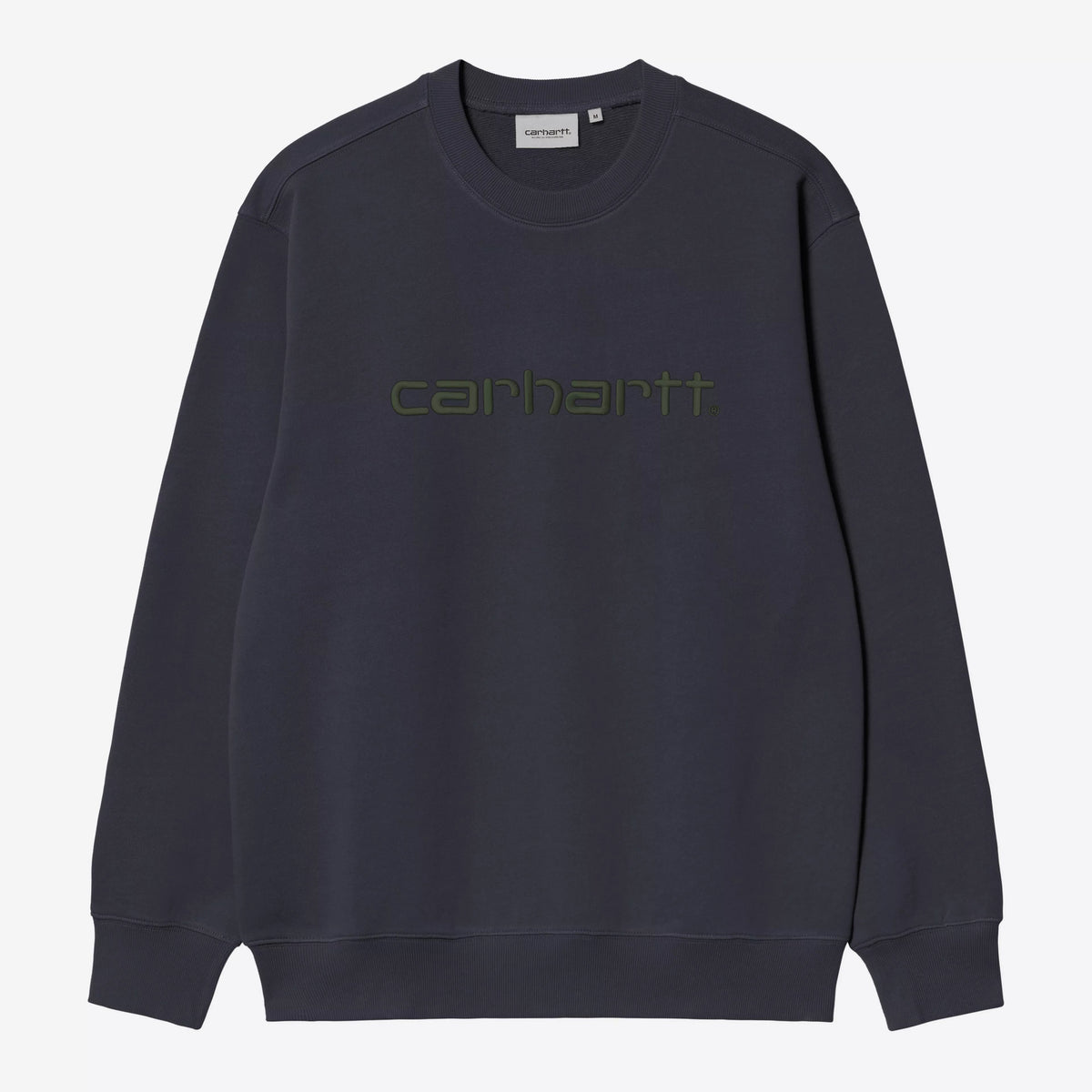 CARHARTT WIP Embroidered Sweatshirt in Dark Navy