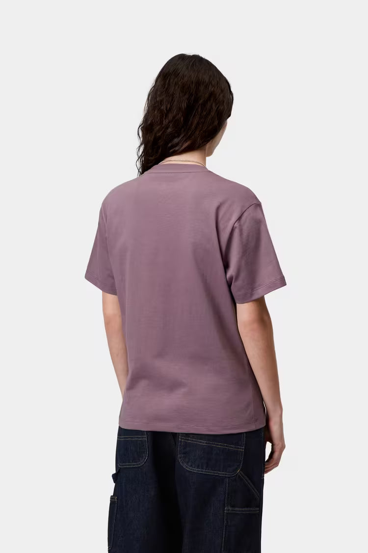 Womens CARHARTT WIP Pocket T-Shirt in PHLOX