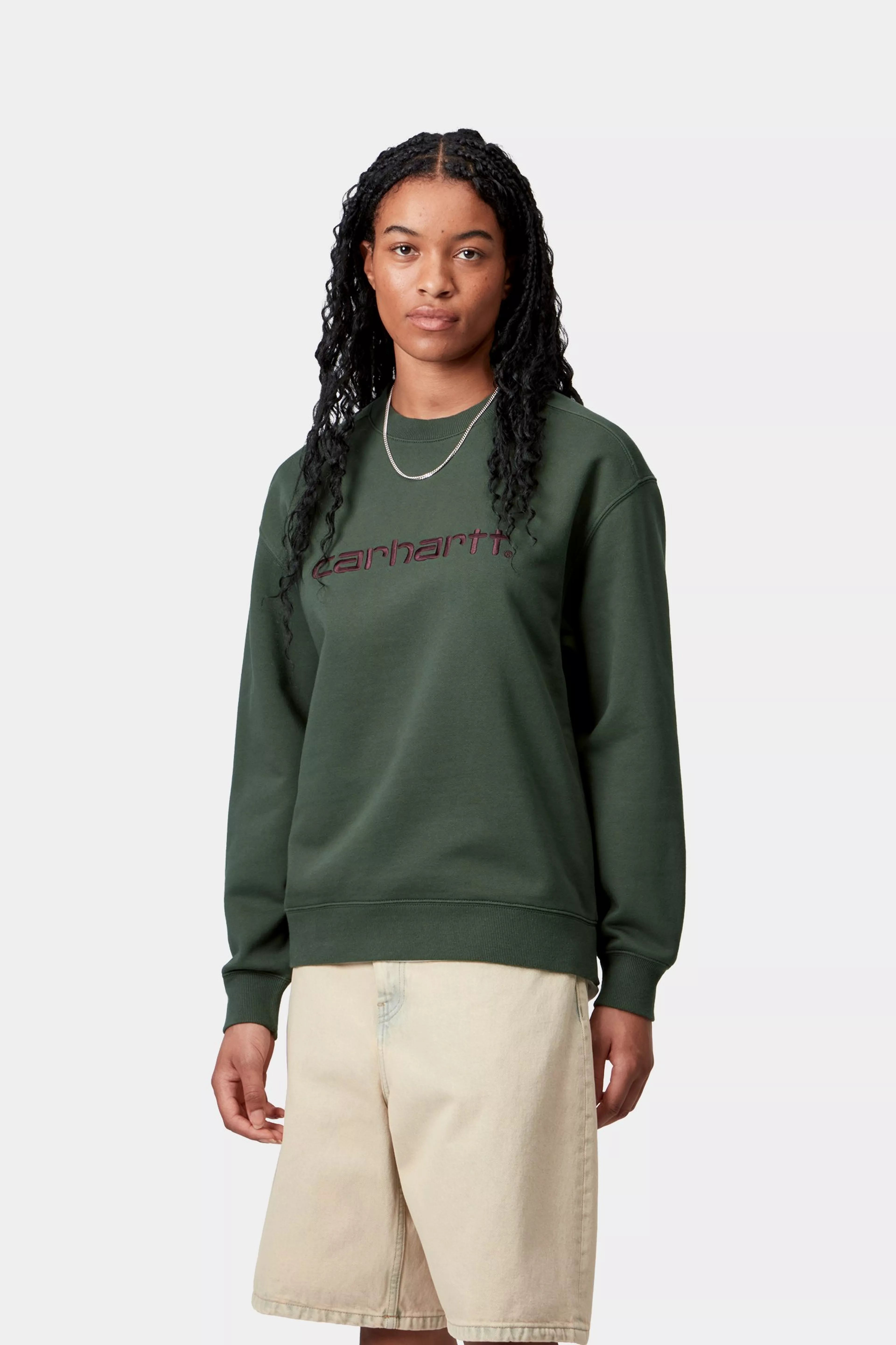Womens CARHARTT Sweatshirt in GREEN