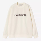 Womens CARHARTT WIP Embroidered Sweatshirt in Off White