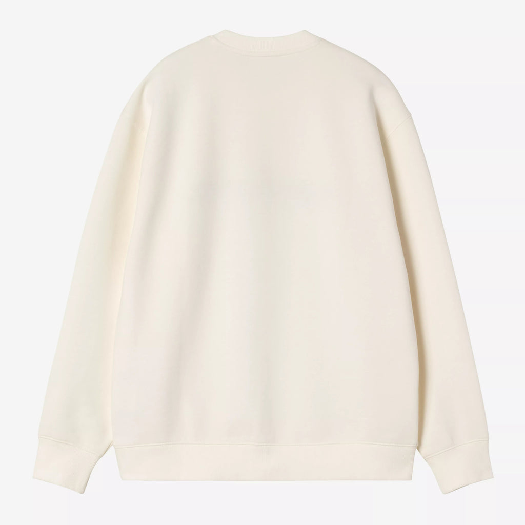 Womens CARHARTT WIP Embroidered Sweatshirt in Off White