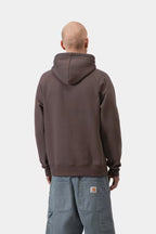 CARHARTT Hooded Chase Sweatshirt in SHALE / GOLD