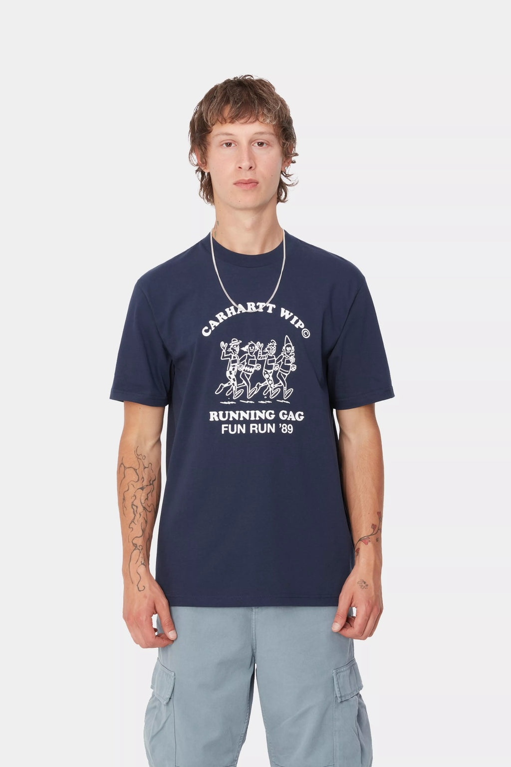 CARHARTT WIP Fun Run T-Shirt in NAVY