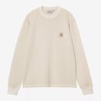 CARHARTT WIP Vista Waffle Long Sleeve T-Shirt in Cream