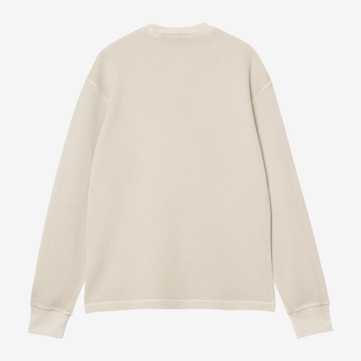 CARHARTT WIP Vista Waffle Long Sleeve T-Shirt in Cream