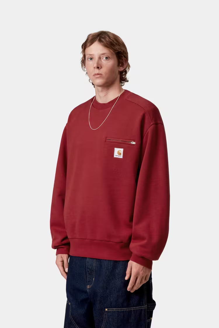 CARHARTT Detroit Sweatshirt in SCARLET RED