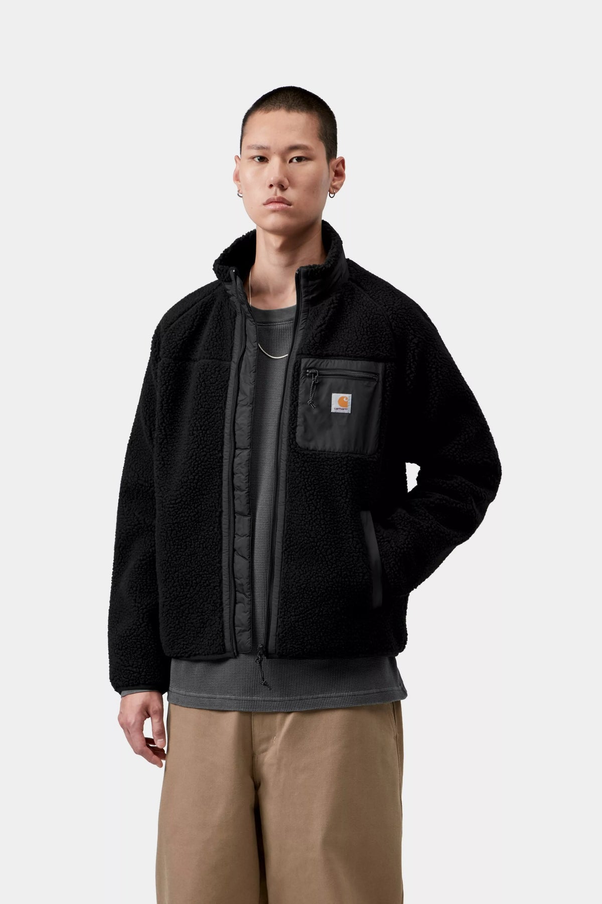 CARHARTT WIP Prentis Liner Fleece in Black