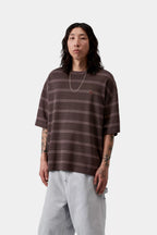 CARHARTT Hanson Short Sleeve Striped T-Shirt in PALISANDER