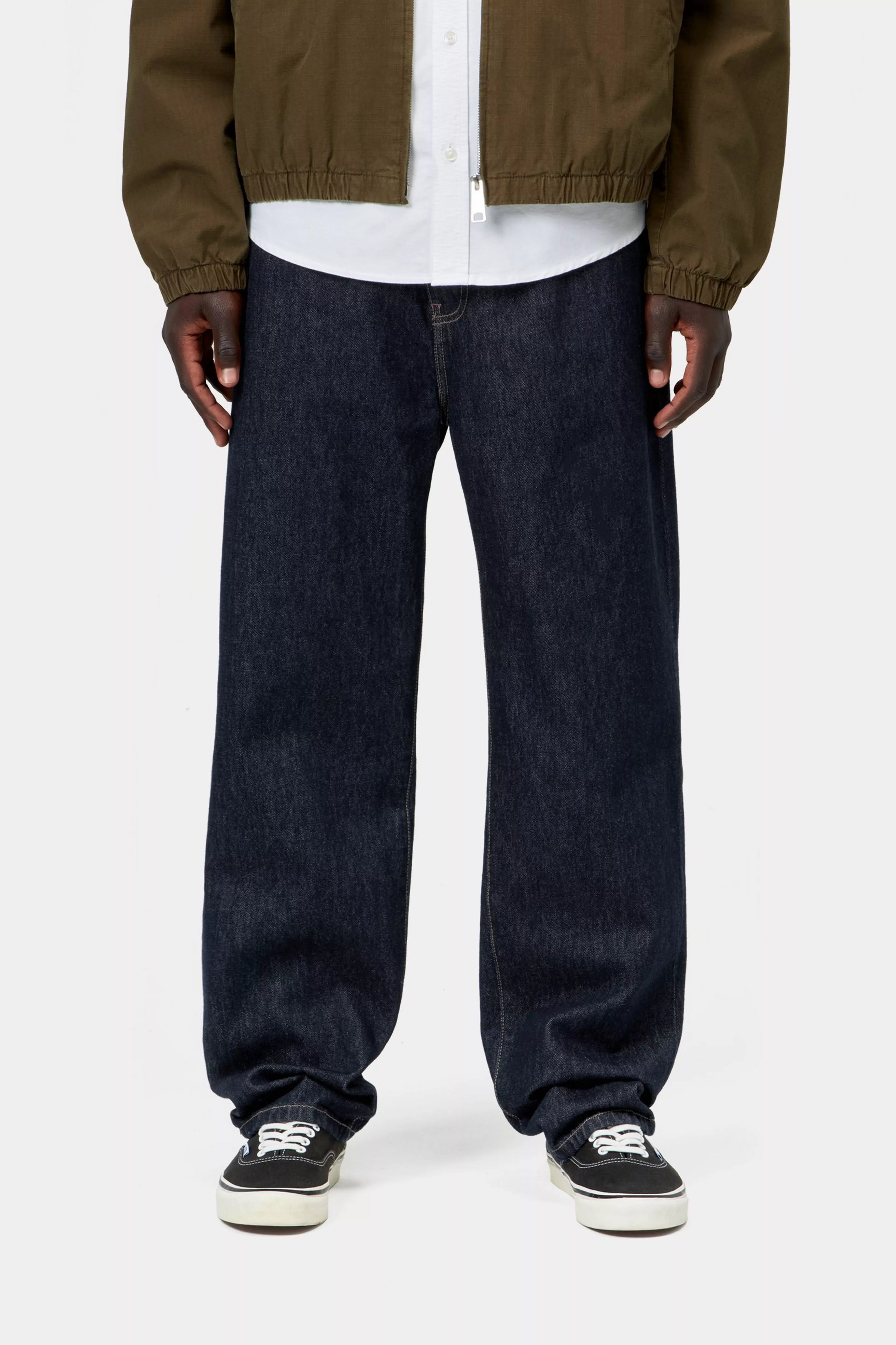 CARHARTT WIP Aaron Pant in Rinsed Blue