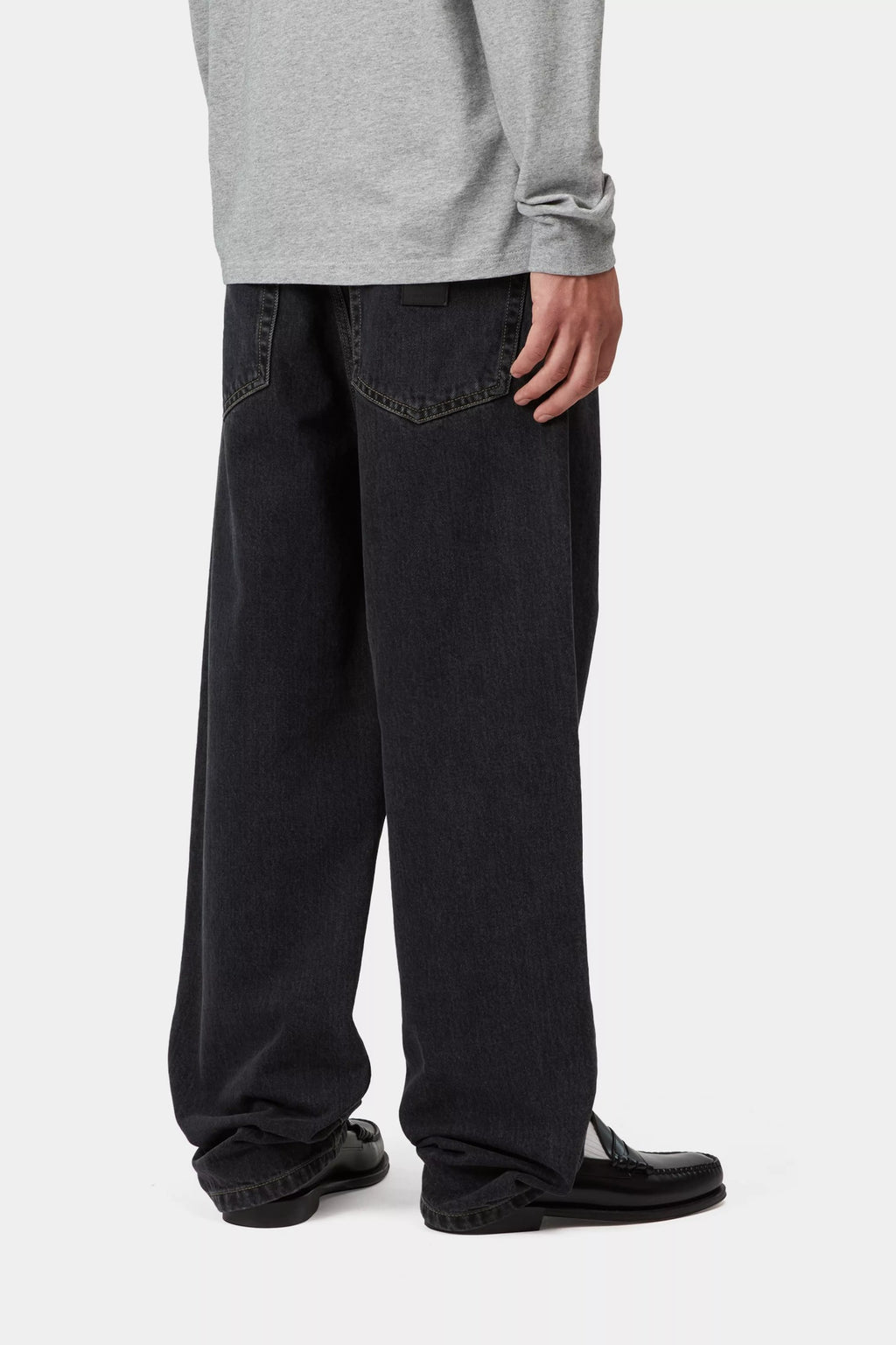 CARHARTT WIP Aaron Denim Jeans in Stone Washed Black