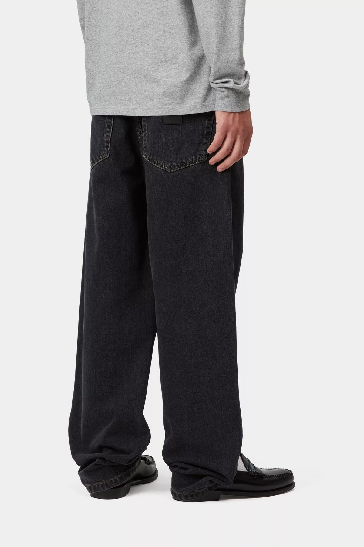 CARHARTT WIP Aaron Denim Jeans in Stone Washed Black