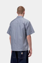 CARHARTT WIP Kendry Short Sleeve Shirt in Shady Blue