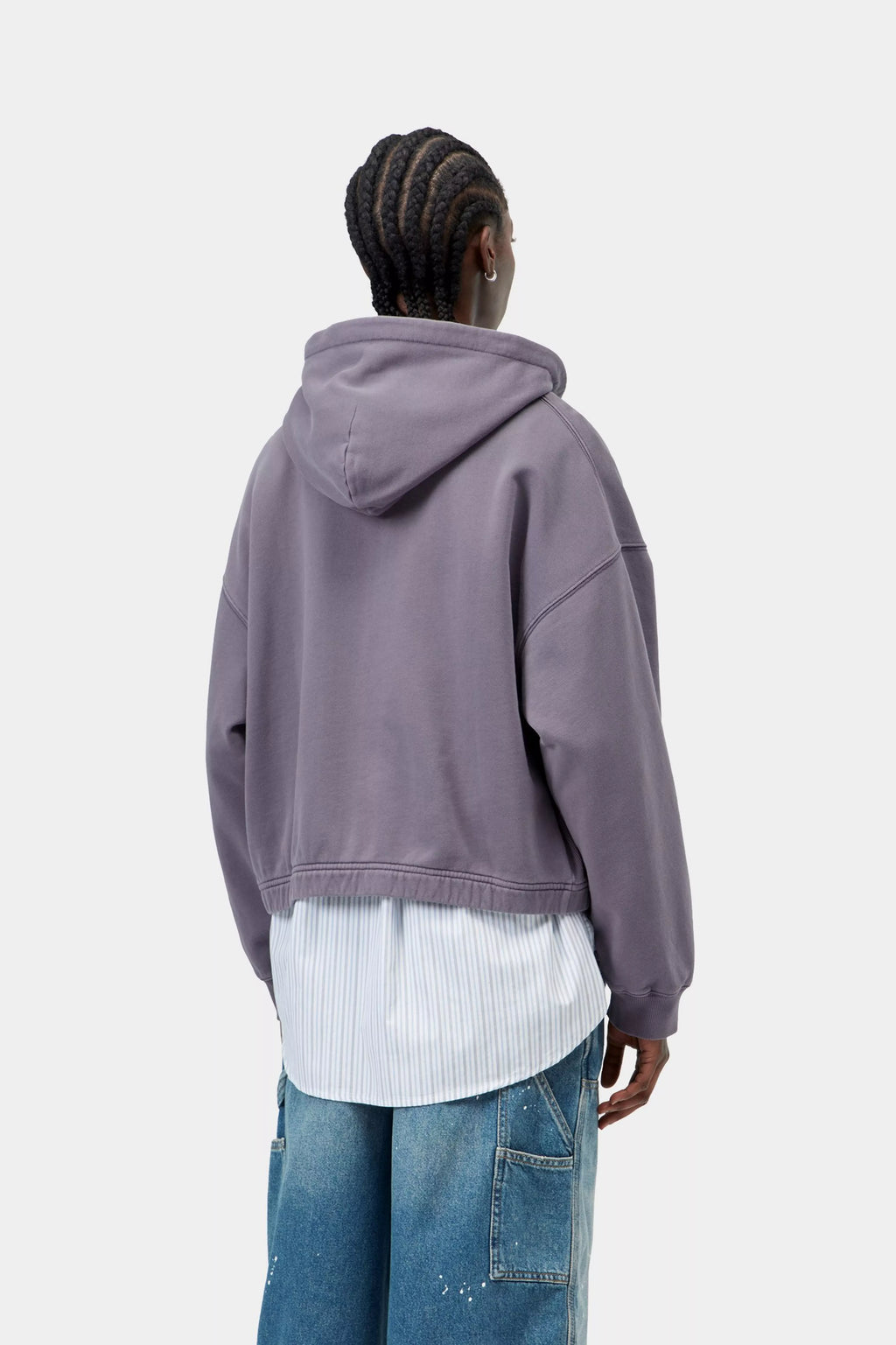 Women's CARHARTT WIP Hoggard Sweat Jacket in Shady Purple
