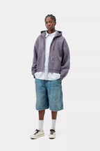 Women's CARHARTT WIP Hoggard Sweat Jacket in Shady Purple