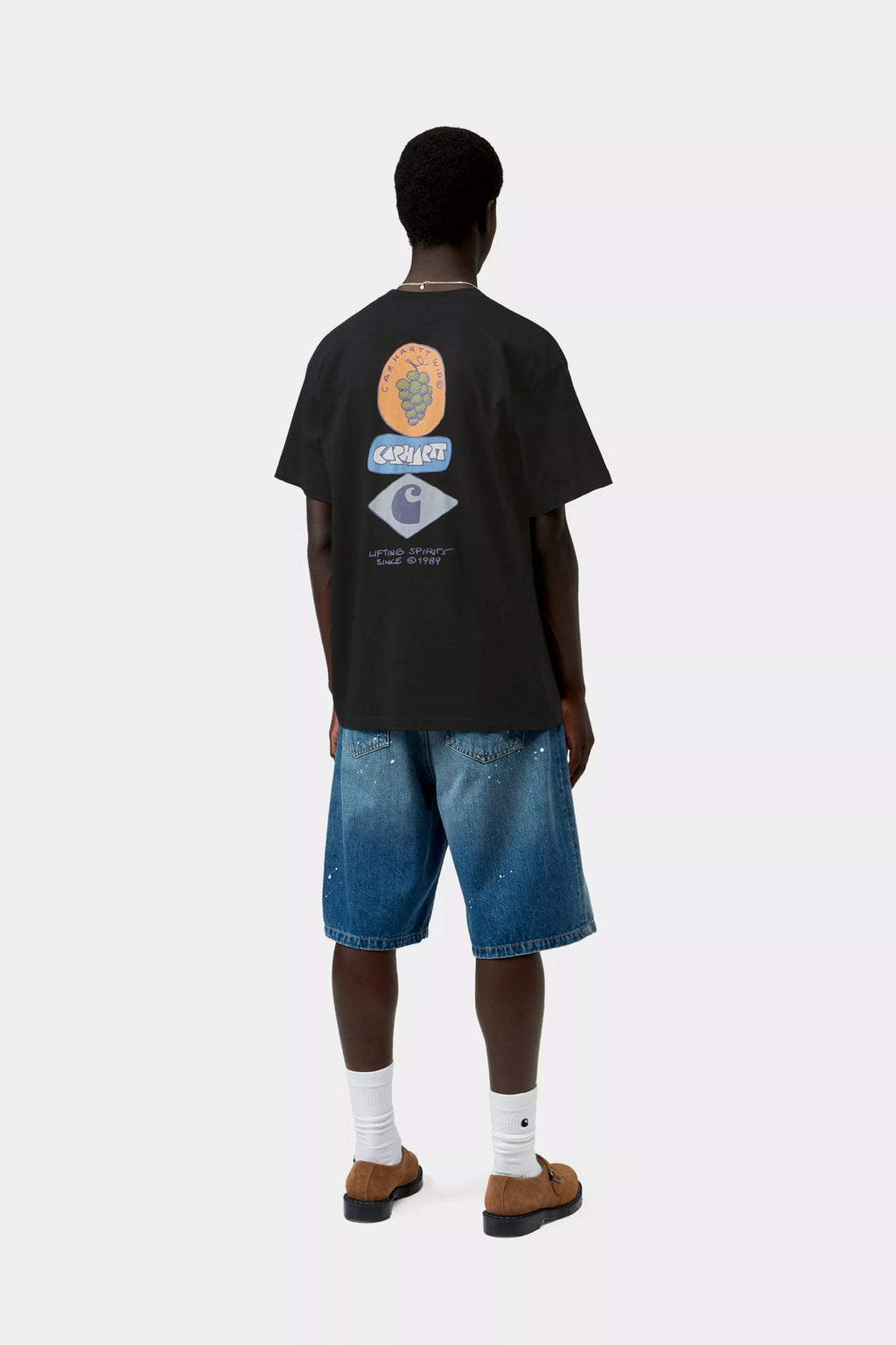 CARHARTT WIP Stacked Grapes T-Shirt in Black