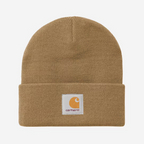 CARHARTT WIP Short Watch Beanie in Tan