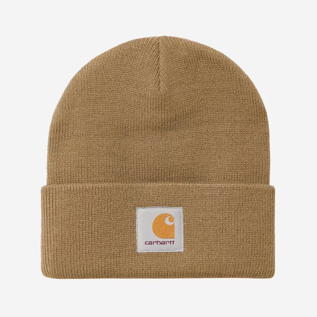 CARHARTT WIP Short Watch Beanie in Tan