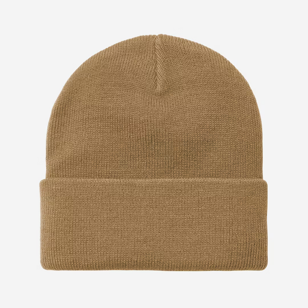 CARHARTT WIP Short Watch Beanie in Tan