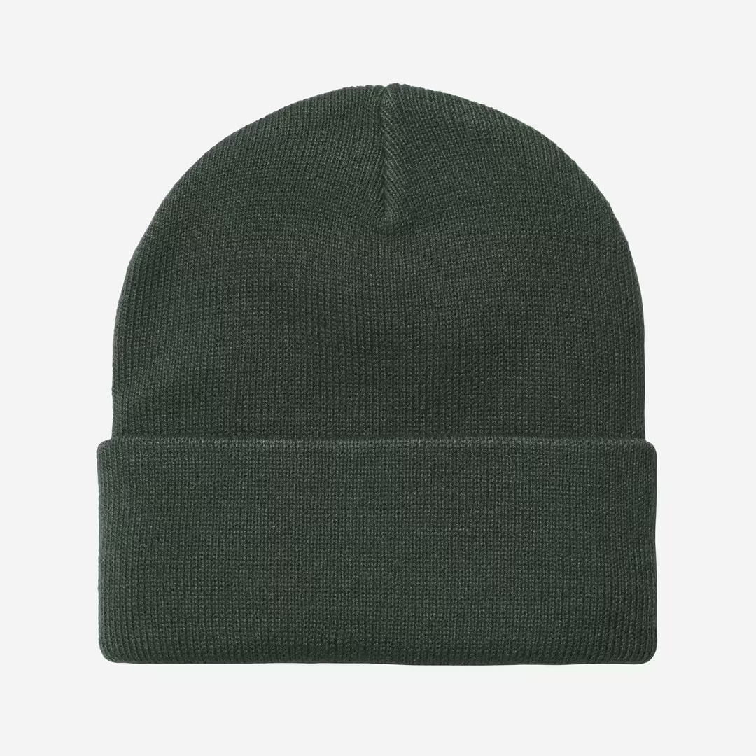 CARHARTT WIP Short Watch Beanie in Dark Scarab Green