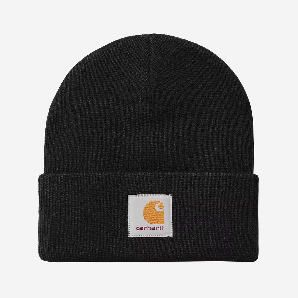 CARHARTT WIP Short Watch Beanie in Black