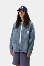 Women's CARHARTT WIP OG Michigan Coat in Splatter Blue