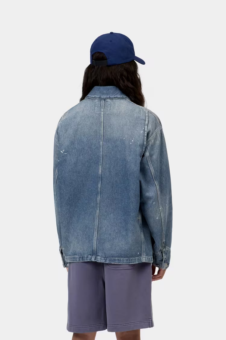 Women's CARHARTT WIP OG Michigan Coat in Splatter Blue