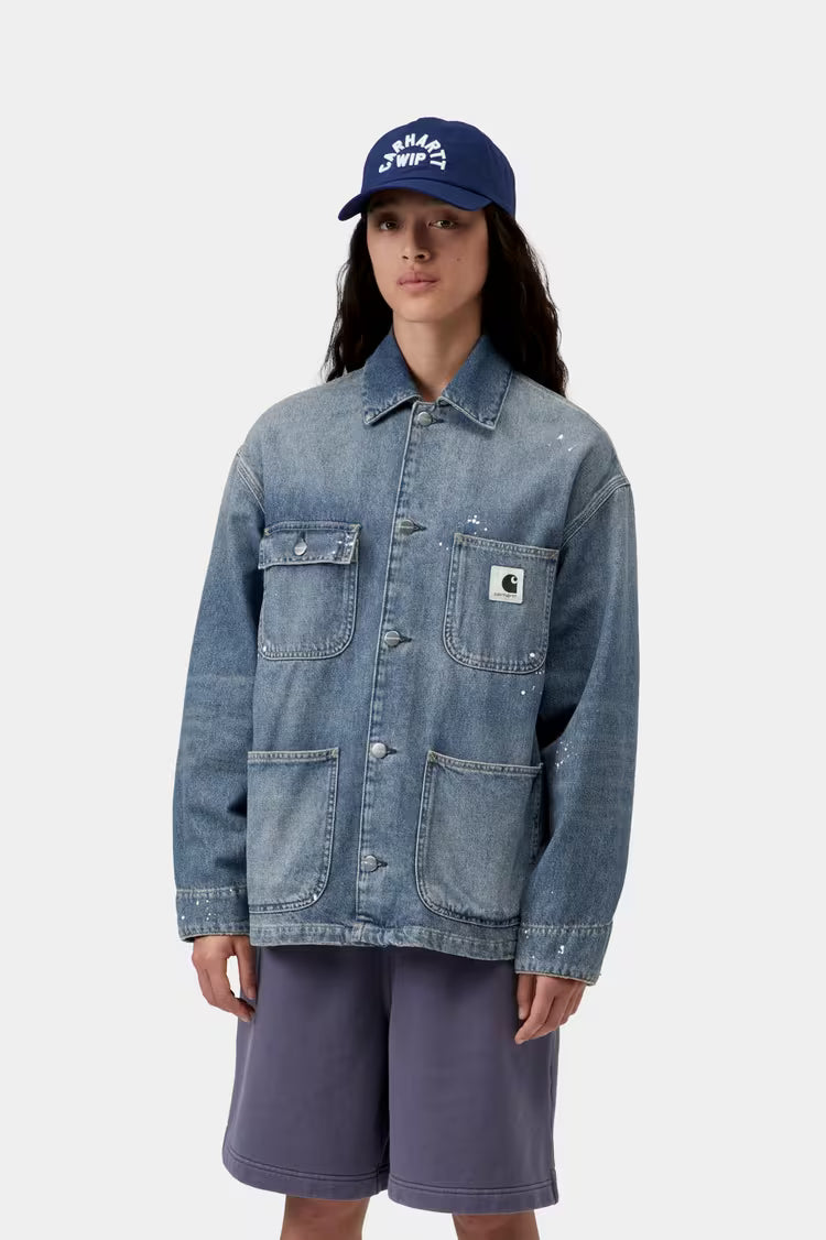 Women's CARHARTT WIP OG Michigan Coat in Splatter Blue