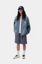 Women's CARHARTT WIP OG Michigan Coat in Splatter Blue