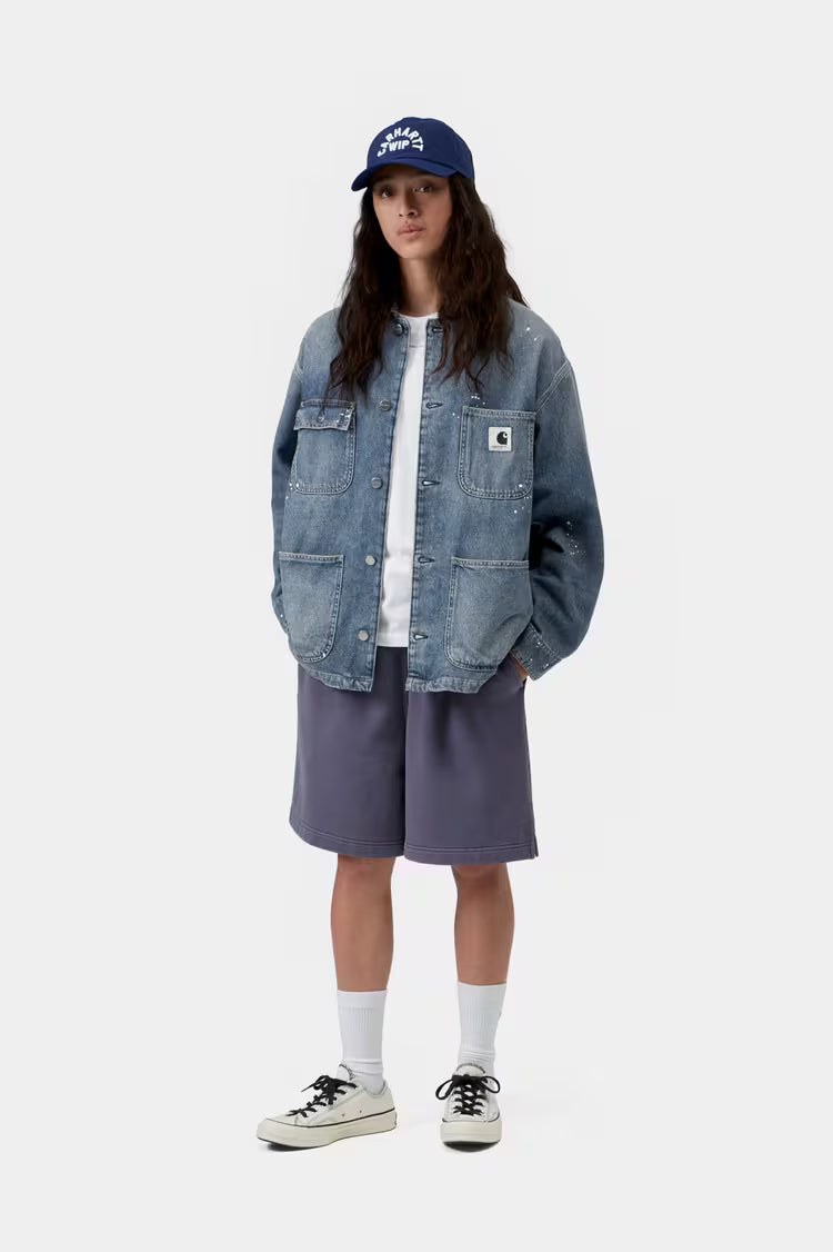 Women's CARHARTT WIP OG Michigan Coat in Splatter Blue