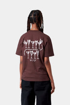 Womens CARHARTT WIP Silver Cups T-Shirt in Brown