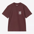 Womens CARHARTT WIP Silver Cups T-Shirt in Brown